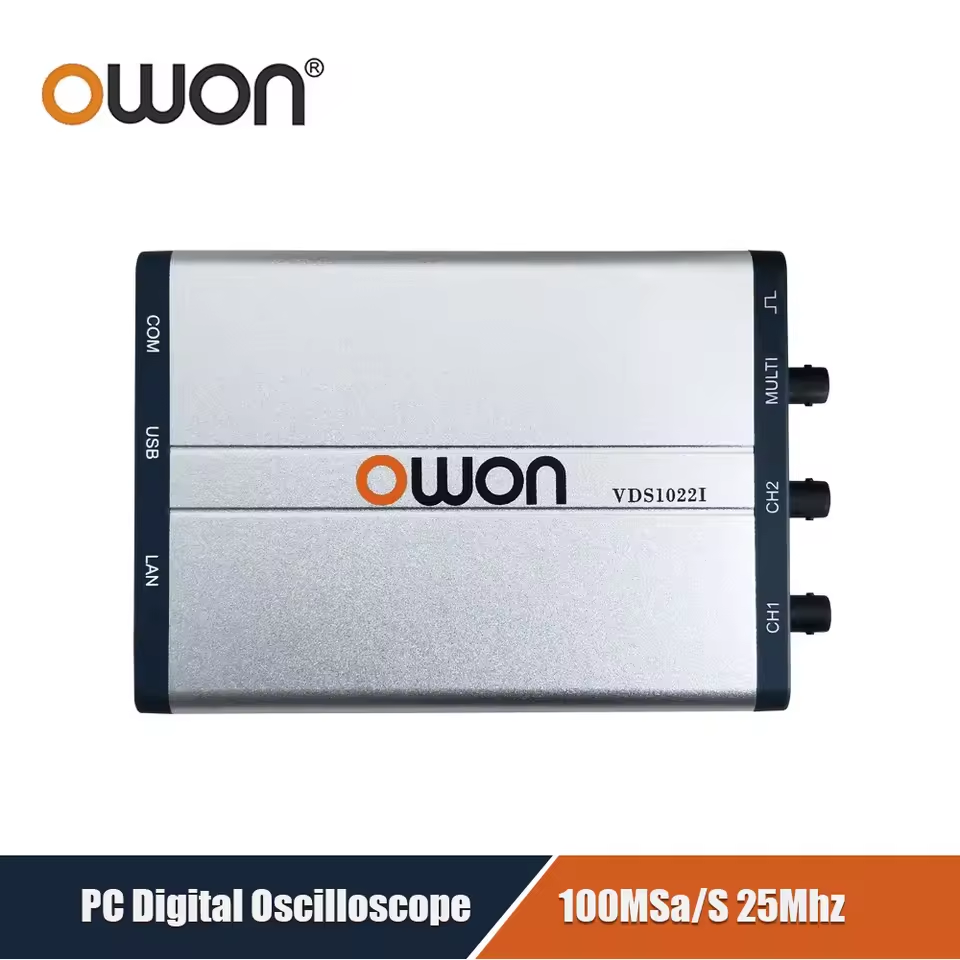 Digital Storage Oscilloscope 100Mhz - OWON VDS1022/I virtuele pc-oscilloscoop | 25