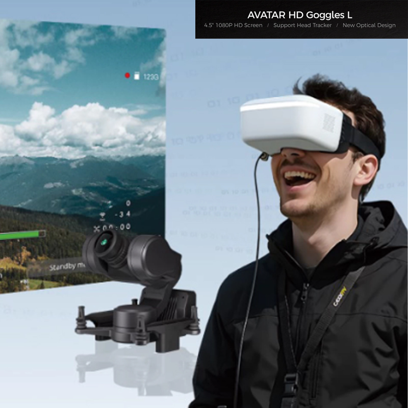 Fpv Goggles Walksnail Avatar Hd - Caddx Walksnail Avatar HD FPV-bril L,