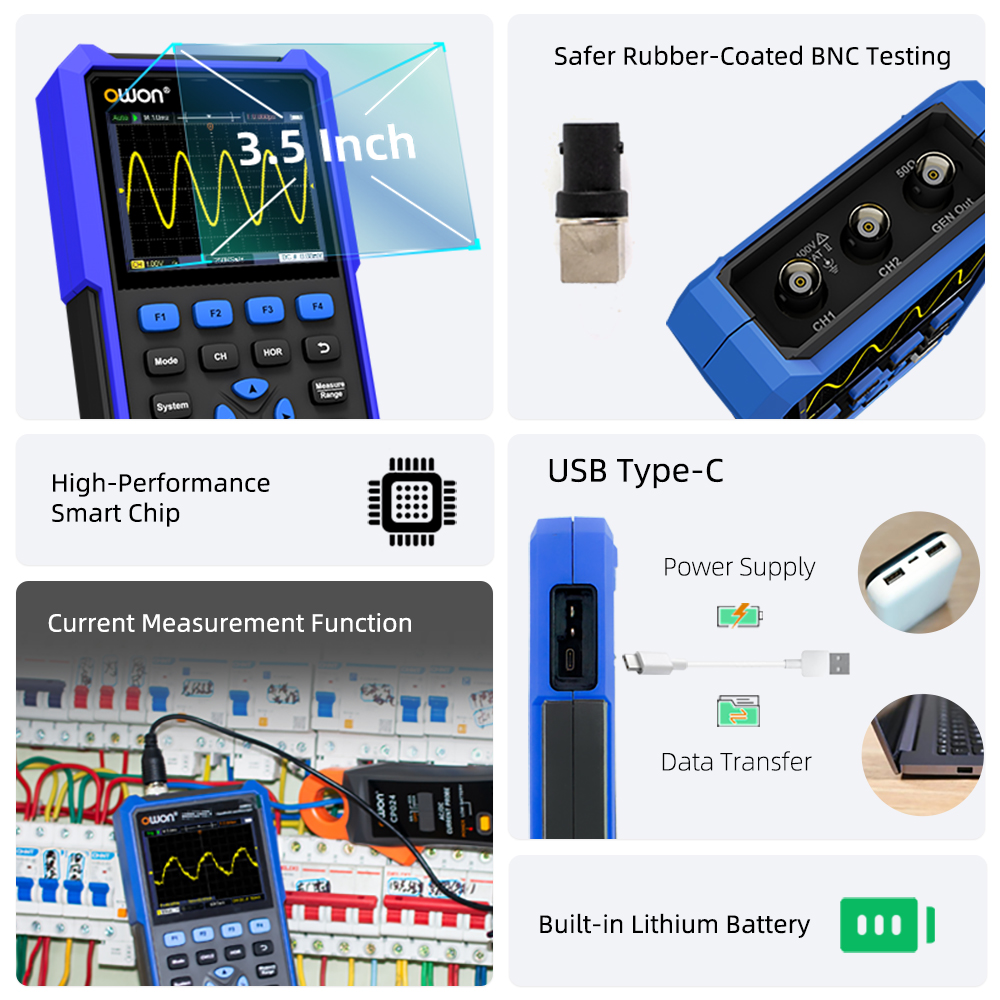 OWON HDS200-serie draagbare di - Digital Storage Oscilloscope 100Mhz recensie en prijs