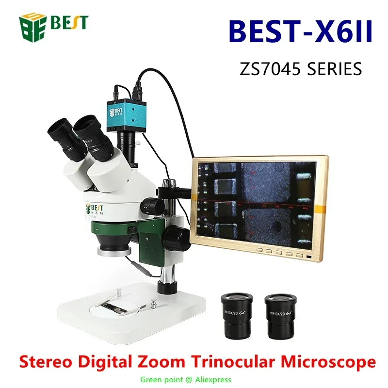 ZS7045 SERIE Stereo Digitale Z - Stereo Trinocular Microscope Pcb recensie en prijs