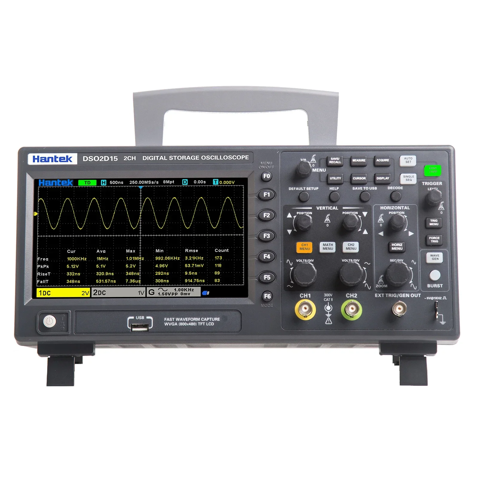 Gevoeligheid Hantek Signaalgen - Digital Storage Oscilloscope 100Mhz recensie en prijs